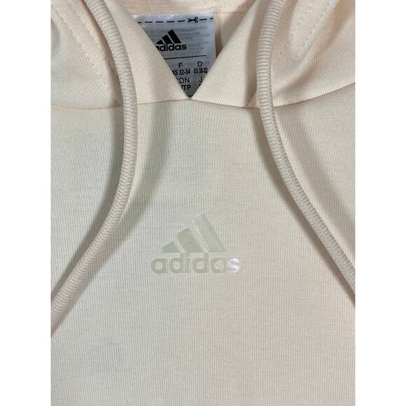 NEW Women’s Hoodie Adidas 3-Stripe Floral Crop Pullover Sweatshirt Jacket Top - Picture 3 of 9